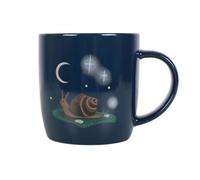 Something Different Gnome Sweet Gnome Snail Mug in Navy Something Different Navy