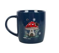 Something Different Gnome Sweet Gnome Toadstool Mug in Navy Something Different Navy