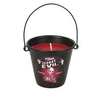 Something Different Go Away Evil Bucket Scented Candle in Black Something Different Black