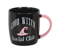 Something Different Good Witch Social Club Mug And Coaster Set Black/pink (One Size)