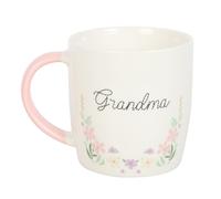 Something Different Grandma Floral 350ml Mug in White Something Different White