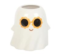 Something Different Groovy Ghost 1200ml Vase (One Size) (White/Yellow/Black)