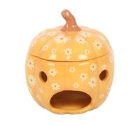 Something Different Groovy Ghosts Pumpkin Oil Burner (One Size) (Orange/White)