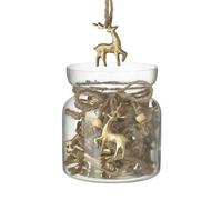 Something Different Hanging Reindeers In Glass Jar Set - 30Pc
