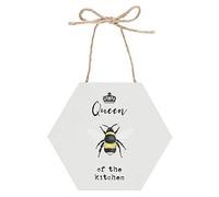 Something Different Hanging Sign | Queen of the Kitchen | H10cm x W10cm x D1cm | Pack of 1,white