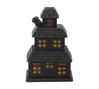 Something Different Haunted House Incense Cone Holder in Black Something Different Black