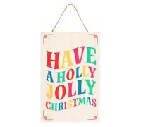 Something Different Have A Holly Jolly Christmas Hanging Decoration Multicoloured (One Size)