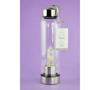 Something Different Healing Crystal Glass Water Bottles (Clear Quartz - Energising) Something Different Multicolor