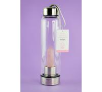 Something Different Healing Crystal Glass Water Bottles (Rose Quartz - Purifying) Something Different Multicolor