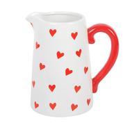 Something Different Heart Ceramic Flower Jug in White Something Different White