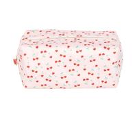 Something Different Heart Cherry Toiletry Bag (One Size) (Baby Pink/Red/Green)