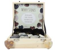 Something Different Heart Worry Stones (Box Of 36) in Black Something Different Black