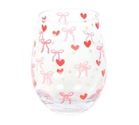 Something Different Hearts Stemless Glass in Red Something Different Red
