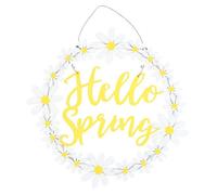 Something Different Hello Spring Daisy Wreath White/yellow (One Size)