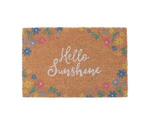 Something Different Hello Sunshine Floral Door Mat (One Size) (Natural)