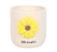 Something Different Hello Sunshine Sunflower 3D Plant Pot Ceramic/yellow (One Size)