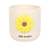 Something Different Hello Sunshine Sunflower 3D Plant Pot in Cream Something Different Cream