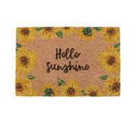 Something Different Hello Sunshine Sunflower Door Mat Yellow/brown (One Size)