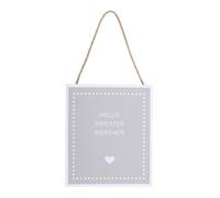 Something Different Hello Sweater Weather Hanging Sign Brown (One Size)