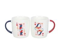 Something Different Her Ladyship & His Lordship Couple Mug Set (Pack of 2) (One Size) (White/Navy/Red)