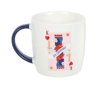 Something Different His Lordship Playing Card Mug in Off-White Something Different Off-White