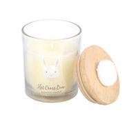 Something Different Hot Cross Bun Scented Candle in White Something Different White