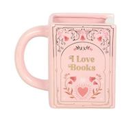 Something Different I Love Books Shaped MugOne Size Pink SD10440