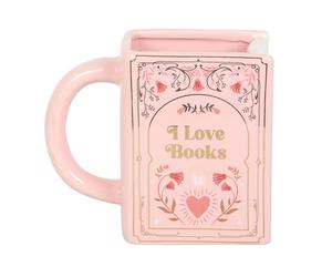 Something Different I Love Books Shaped MugOne Size Pink SD10440