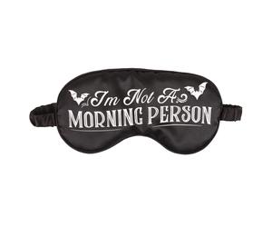 Something Different I´m Not A Morning Person Satin Sleep Mask in Black Something Different Black