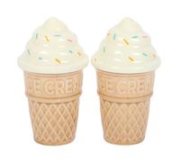 Something Different Ice Cream Salt And Per Shakers White/brown (One Size)