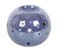 Serano Purple Iridescent Star Oil Burner and Wax Warmer