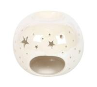 Something Different Iridescent Star Oil Burner White (One Size)
