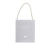 Something Different Its Snuggle Season Hanging Sign Black/white (One Size)
