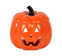 Something Different Jack-O Ceramic Lantern Oil Burner in Orange Something Different Orange