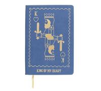 Something Different King Of My Heart Playing Card A5 Notebook in Blue Something Different Blue