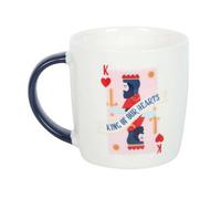 Something Different King Of Our Hearts Playing Card Mug Set in White Something Different White