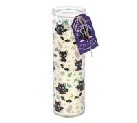 Something Different Lavender Cat Print Tube Candle in White Something Different White
