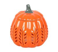Something Different Leaf Cut Out Pumpkin Oil Burner (One Size) (Orange)