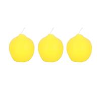 Something Different Lemon Candles (Pack of 3) in Yellow Something Different Yellow