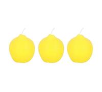 Something Different Lemon Candles (Pack of 3) in Yellow Something Different Yellow