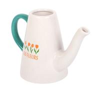 Something Different Les Fleurs Tulip Ceramic Watering CanOne Size White/Green S