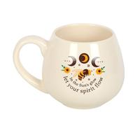Something Different Let Your Spirit Flow Rounded Mug (One Size) (Cream/Brown/Yellow)