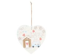 Something Different Life On The Road Caravan Shell Heart Plaque Multicoloured (One Size)