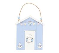 Something Different Life Ring Beach Hut Hanging Dration in Blue Something Different Blue