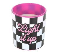 Something Different Light It Up Strawberry & Vanilla Scented Candle in White Something Different White