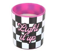 Something Different Light It Up Strawberry & Vanilla Scented Candle in White Something Different White