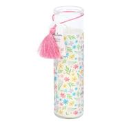 Something Different Linen Floral Tube Candle in White Something Different White