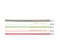 Something Different Literature Inspired Pencil Top Erasers (Pack Of 5) Multicoloured (One Size)