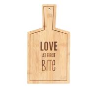 Something Different Love At First Bite Bamboo Chopping Board in Brown Something Different Brown