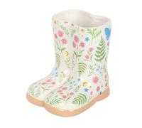 Something Different Luna Bloom Welly Boot Floral Planter in White Something Different White